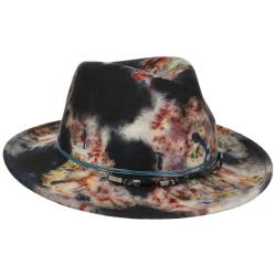 Tie Dye Fedora Wollfilzhut by Seeberger von Seeberger