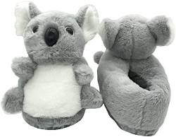 Koala-hausschuhe Damen, Kinder,mädchen, Warme Hausschuhe Damen,lustige Hausschuhe Herren,elefant-hausschuhe, Hausschuhe Damen Plüsch-28-32,Koala von Seemehappy