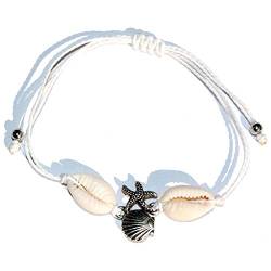 SEESTERN Kauri Muschel Armband/Armbänder Surfer Shell Bracelet /2011 Weiß_1 Stueck von Seestern Sportswear