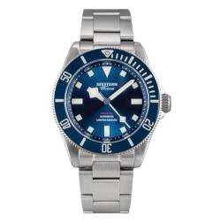 Seestern S430 Automatik Titan Blau Taucher Uhr Herren von Seestern