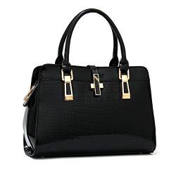 Segater Damenhandtaschen PU Leder Tote Schale tragbare Tasche Schultertasche Kuriertasche Umhängetasche für Frauen von Segater