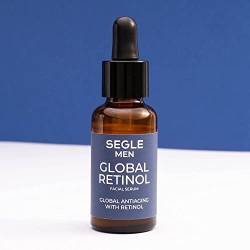Segle Clinical | Global Retinol Herren-Gesichtsserum | Anti-Falten-Serum mit reinem Retinol und Meeresretinol | Glättet Falten und glättet die Haut | 30 ml von Segle Clinical
