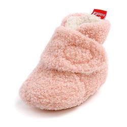 Baby Jungen Mädchen Winter Warme Fleece Stiefel Neugeborene Weiche Sohle Bowknot Erste Wanderschuhe Infant Baby Warme Fleece Booties 12-18M von Sehfupoye