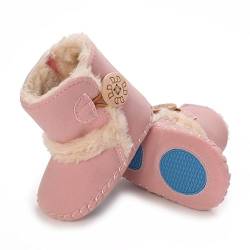 Baby Winter Warme Schneestiefel Neugeborenes Baby Mädchen Jungen Weiche Sohle Knöpfe Fleece Stiefel Säugling Kleinkind Erste Walker Schuhe von Sehfupoye