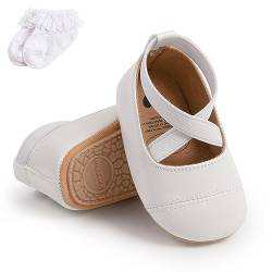 Kleinkind Baby Mädchen Mary Jane Schuhe Bowknot Prinzessin Neugeborenes Ballett Schuhe Kleinkind Baby Mokassins Anti-Rutsch erste Walking Schuhe mit Socke von Sehfupoye