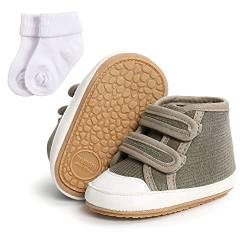 Sehfupoye Baby Jungen Mädchen Winter warmen Schnee Booties Sneakers Baby erste Wanderschuhe rutschfeste weiche Kleinkinderschuhe Booties 0-6m mit Socken von Sehfupoye