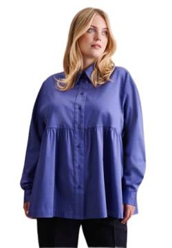Seidensticker Damen Bluse - Fashion Bluse - Curvy Fit – Hemdblusenkragen - Langarm - Stretch - Baumwollmischung von Seidensticker
