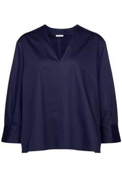 Seidensticker Damen Bluse - Fashion Bluse - Curvy Fit – V-Ausschnitt - Langarm - Stretch - Baumwollmischung von Seidensticker