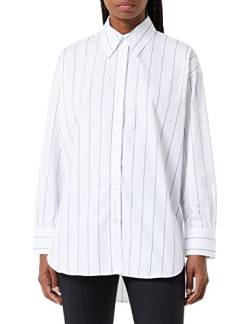 Seidensticker Damen Bluse - Fashion Bluse - Oversized - Hemd Blusen Kragen - Bügelleicht - Langarm, Weiß, 34 von Seidensticker