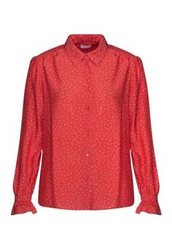 Seidensticker Damen Bluse - Fashion Bluse - Regular Fit – Hemdblusenkragen - Langarm – 100% Viskose, Koralle, 36 von Seidensticker