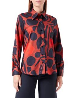 Seidensticker Damen Bluse - Fashion Bluse - Regular Fit - tailliert - Hemd Blusen Kragen - Bügelleicht - Langarm,Braun,40 von Seidensticker