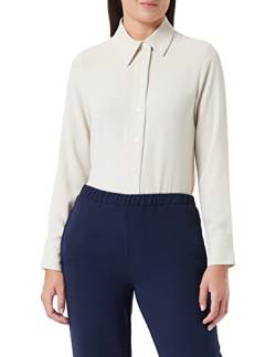 Seidensticker Damen Bluse - Fashion Bluse - Regular Fit - tailliert - Hemd Blusen Kragen - Bügelleicht - Langarm,Elfenbein,40 von Seidensticker