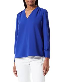 Seidensticker Damen Bluse - Fashion Bluse - Regular Fit - tailliert - Hemd Blusen Kragen - Bügelleicht - Langarm,Mittelblau,36 von Seidensticker