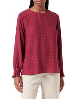 Seidensticker Damen Bluse - Fashion Bluse - Regular Fit - tailliert - Hemd Blusen Kragen - Bügelleicht - Langarm,Rot,34 von Seidensticker