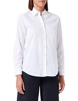 Seidensticker Damen Bluse - Fashion Bluse - Regular Fit - tailliert- Hemd Blusen Kragen - Bügelleicht - Langarm,Weiß,38 von Seidensticker