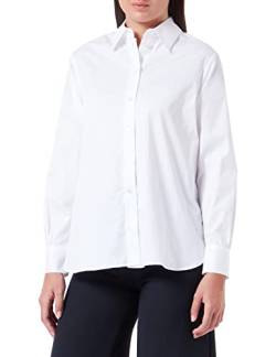 Seidensticker Damen Bluse - Fashion Bluse - Regular Fit - tailliert- Stretch - Hemd Blusen Kragen - Bügelleicht - Langarm,Weiß,34 von Seidensticker