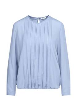 Seidensticker Damen Bluse - Fashion Bluse - Regular Fit - tailliert- V Ausschnitt – Langarm,Blau,34 von Seidensticker