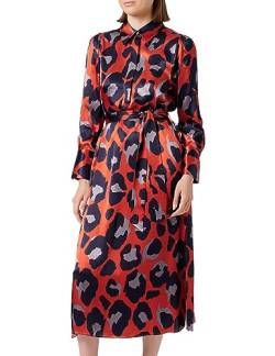 Seidensticker Damen Blusenkleid Maxi - Blusenkleid mit Bindegürtel - Hemdblusenkragen - Regular Fit - Langarm – 100% Viskose von Seidensticker