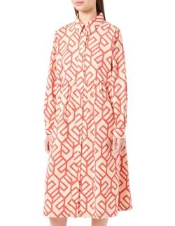 Seidensticker Damen Blusenkleid Midi - Blusenkleid mit Hemdblusenkragen - Curvy Fit - Langarm - 100% Baumwolle von Seidensticker