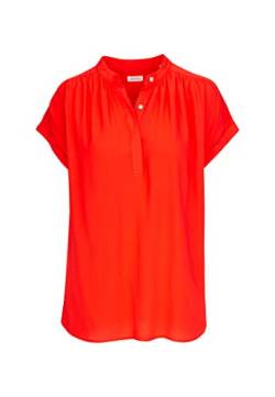 Seidensticker Damen Fashion Shirtbluse-Regular Fit-Kurzarm-Viskose Bluse, Rot, 36 von Seidensticker