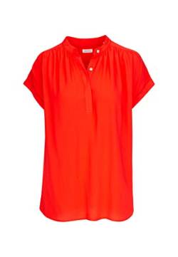 Seidensticker Damen Fashion Shirtbluse-Regular Fit-Kurzarm-Viskose Bluse, Rot, 42 von Seidensticker