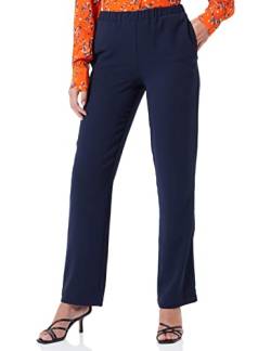 Seidensticker Damen Hose - Fashion Hose - Regular Fit - tailliert - Bügelleicht - Langarm,Blau,38 von Seidensticker