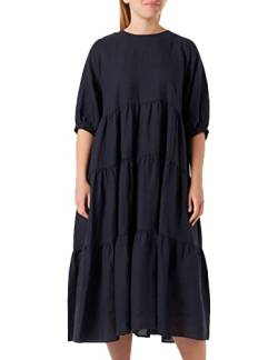 Seidensticker Damen Regular Fit Blusenkleid Dreiviertelarm Kleid, Dunkelblau, 40 von Seidensticker