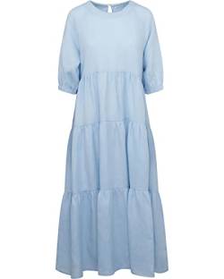 Seidensticker Damen Regular Fit Blusenkleid Dreiviertelarm Kleid, Hellblau, 34 von Seidensticker