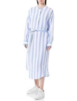 Seidensticker Damen Regular Fit Blusenkleid Langarm Kleid, Blau, 38 von Seidensticker