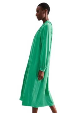Seidensticker Damen Regular Fit Blusenkleid Langarm Kleid, Grün, 46 von Seidensticker