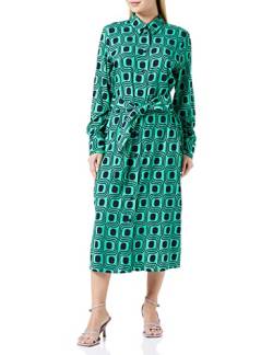 Seidensticker Damen Regular Fit Blusenkleid Langarm Kleid, Grün, 46 von Seidensticker