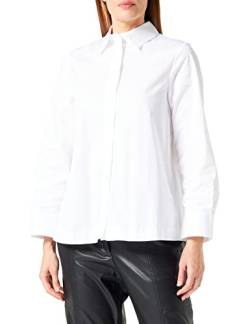 Seidensticker Damen Regular Fit Langarm Bluse, Weiß, 38 von Seidensticker