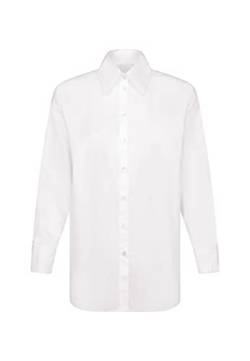 Seidensticker Damen Regular Fit Langarm Bluse, Weiß, 44 von Seidensticker