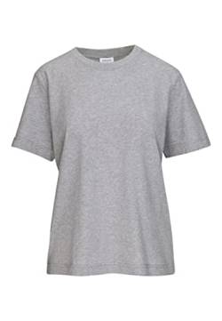 Seidensticker Damen T-Shirt - Fashion - Regular Fit - tailliert - Rundhalsausschnitt - Bügelleicht - Kurzarm,Grau,L von Seidensticker