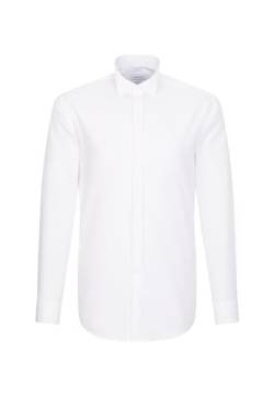 Seidensticker Herren Modern Fit Tuxedo Shirt Businesshemd, Weiß (01 Weiß), 46 von Seidensticker