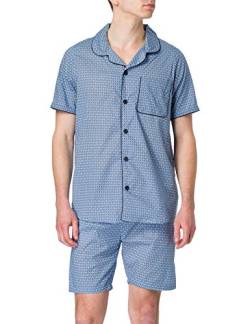 Seidensticker Herren Popeline Pyjama kurz Pyjamaset, hellblau, 048 von Seidensticker