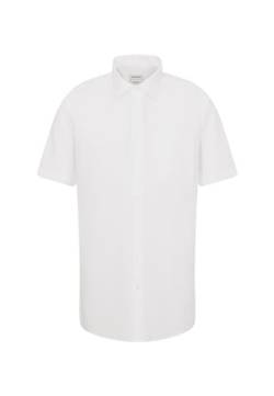 Seidensticker Herren Regular Kurzarm mit Kent-kragen Bügelfrei Businesshemd, Weiß (Weiß 1), 39 von Seidensticker