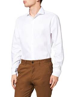 Seidensticker Herren Seidensticker Herren Business Hemd Shaped Fit – Bügelleichtes Businesshemd, Weiß, 41 von Seidensticker