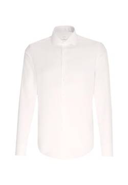 Seidensticker Herren Seidensticker Herren Business Hemd Slim Fit – Bügelleichtes Businesshemd, Weiß (Weiß 01), 44 von Seidensticker