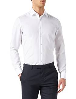 Seidensticker Herren Seidensticker Herren Business Hemd Slim Fit Businesshemd, Weiß (Weiß 01), 38 von Seidensticker