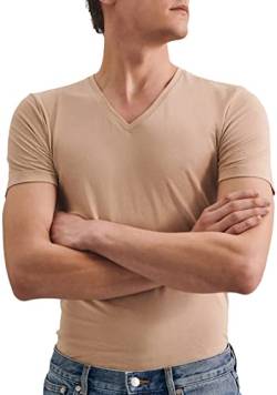 Seidensticker Herren T-shirt - V-Ausschnitt - Shaped Fit - Kurzarm - Stretch von Seidensticker