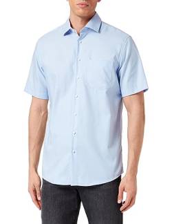 Seidensticker Men's Regular Fit Kurzarm Hemd Shirt, Hellblau, 41 von Seidensticker