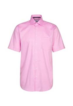 Seidensticker Men's Regular Fit Kurzarm Hemd Shirt, Rosa, 40 von Seidensticker
