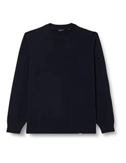 Seidensticker Men's Regular Fit Langarm Pullover Sweater, Dunkelblau, L von Seidensticker