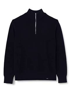 Seidensticker Men's Regular Fit Langarm Pullover Sweater, Dunkelblau, L von Seidensticker