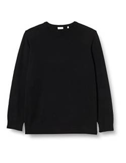 Seidensticker Men's Regular Fit Rundhals Pullover Sweater, Schwarz, XL von Seidensticker