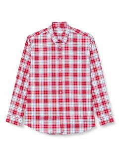 Seidensticker Men's Shaped Fit Langarm Hemd Shirt, Rot, 43 von Seidensticker