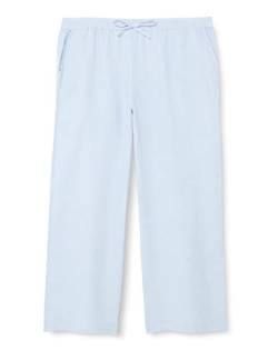Seidensticker Women's Leinenhose Regular Fit Pants, Hellblau, 42 von Seidensticker