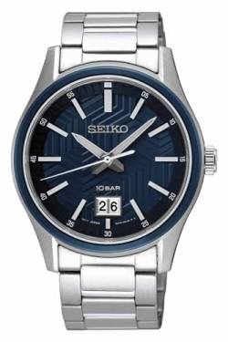 SEIKO Herren Analog Quarz Uhr mit Edelstahl Armband SUR559P1 von Seiko