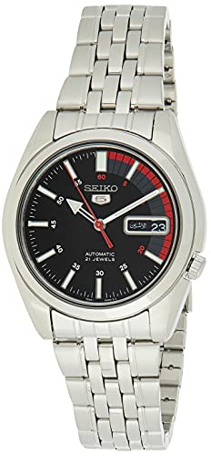 Seiko Herren Analog Automatik Uhr mit Edelstahl Armband SNK375K1 von Seiko